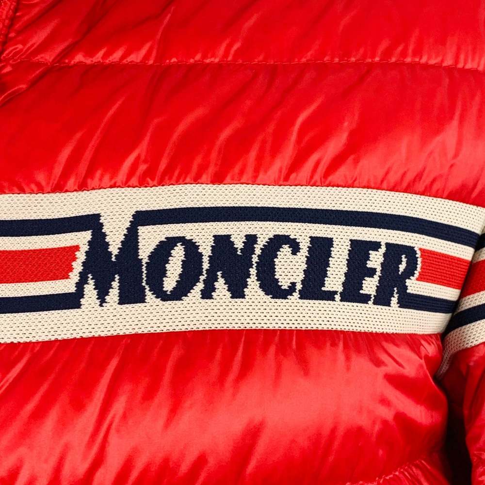 MONCLER Renald Red White Blue Quilted Nylon Jacket - Picture 3 of 16